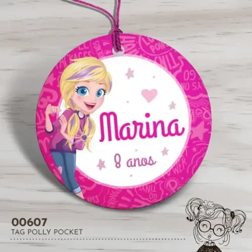 Tag Redonda Polly Pocket - 00607