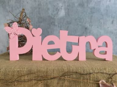 Decoração Bebê - Letras em mdf Linha Ch - Jardim
