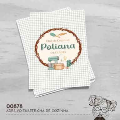Adesivo Tubete Chá de Cozinha - 00878