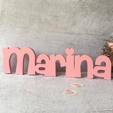 Nome em mdf - Linha Ch - Decoração Bebê e Infantil