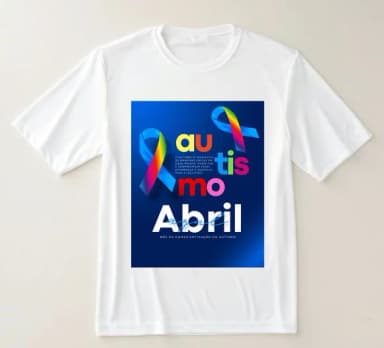 Camiseta Autismo Abril Azul Conscientização com Estilo