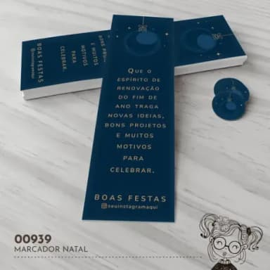 Marcador de Livro Natal - 00939