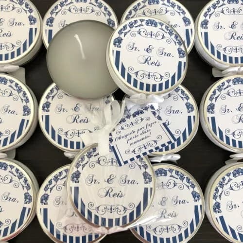 Lembrança para Casamento Vela Aromática