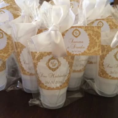 Lembrança para Madrinha de Casamento hidratante Ouro