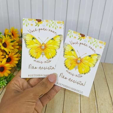 Tag para Brinco Setembro Amarelo - Não Acompanha Brinco