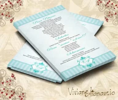 Cardápio Casamento Monograma - 00021