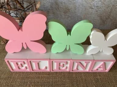 Candy Colors - Cubos 6x6cm Ts+ Trio de Borboleta