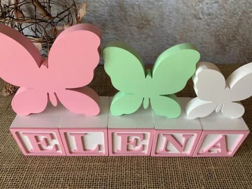 Candy Colors - Cubos 6x6cm Ts+ Trio de Borboleta