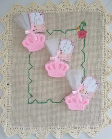 Lembrancinha Mini Sabonete - Coroa - Princesa/príncipe