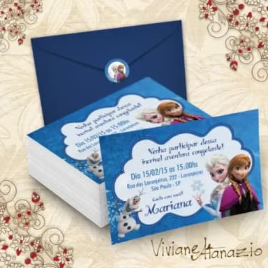 Convite Frozen - 00159