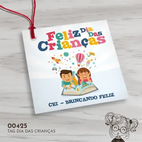 Tag Quadrada Dia das Crianças - 00425