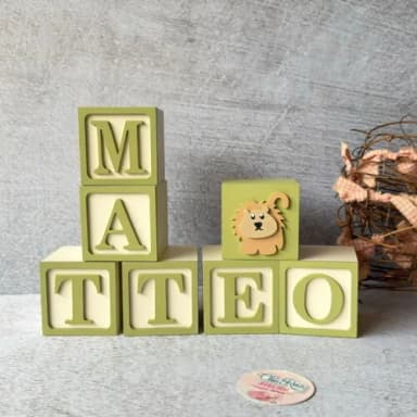 Safari Cubos 6x6cm - Decoração Bebè