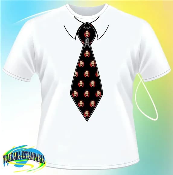 Camiseta Gravata - LA CASA DE PAPEL 01