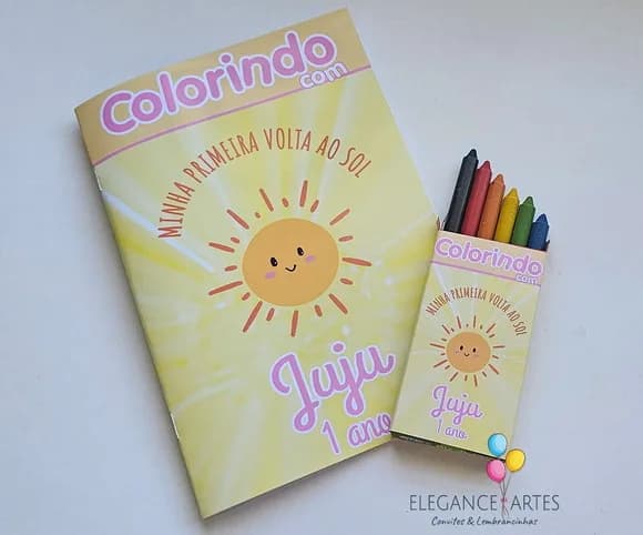 Livrinho de Colorir Primeira Volta ao Sol