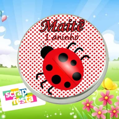 Latinhas Personalizadas Jardim Encantado Joaninha