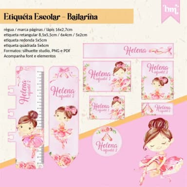 60 Etiquetas Bailarina