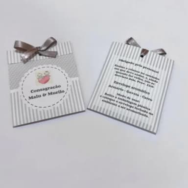 Lembrancinha Consagração Sachê perfumado para gavetas
