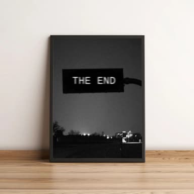 Quadro Placa The End 189
