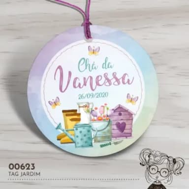 Tag Redonda Jardim - 00623