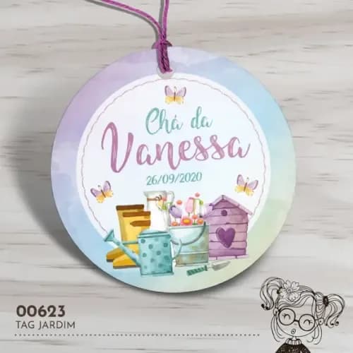 Tag Redonda Jardim - 00623