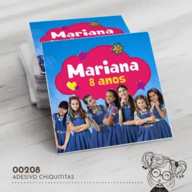 Adesivo Quadrado Chiquititas - 00208