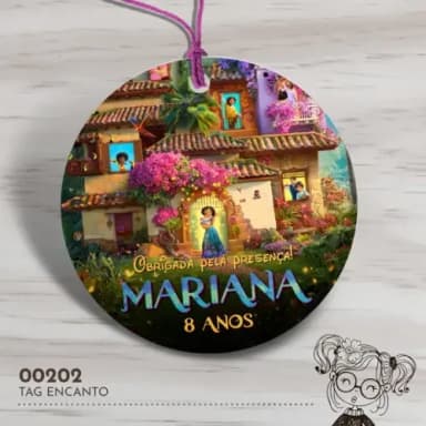 Tag Redonda Encanto - 00202