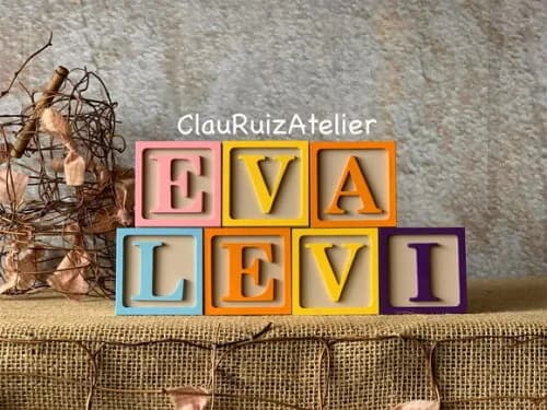Chá Revelação - Toy Story- Cubos 6x6cm