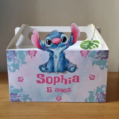 Caixa Maleta Lembrancinha Stitch