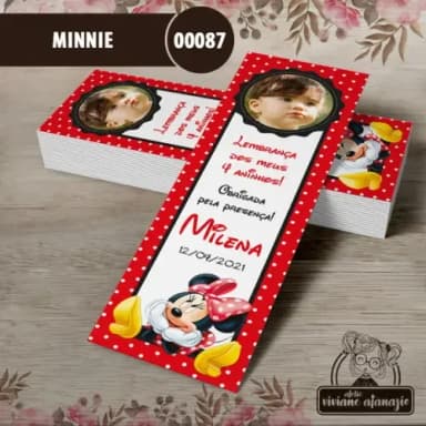 Marcador de Livro Minnie - 00087