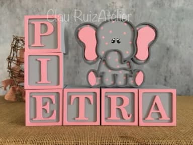 CANDY COLORS - Cubos 6x6cm TS ELEFANTINHA PIETRA