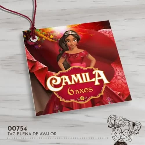 Tag Quadrada Elena de Avalor - 00754