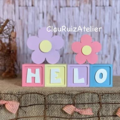 Candy Colors - Cubos 6x6cm Ts+ Dupla de Flor