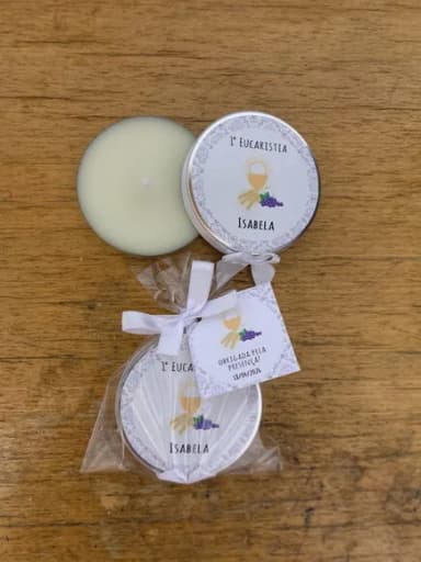 Lembrança p/ 1ª Eucaristia Vela Aromática Anjinha