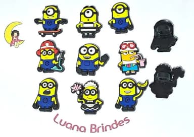 Ponteira P/lápis Minions Profissões Pacote com 9 Unidade