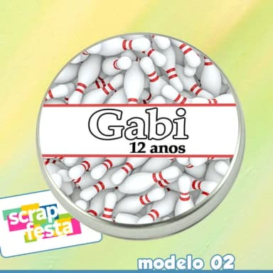 Latinhas Personalizadas Boliche