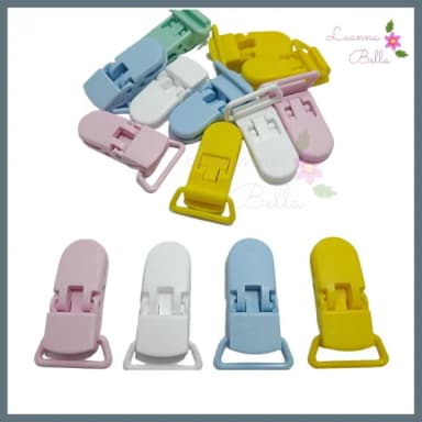 Prendedor de Chupeta Variados - pcts c/6 unds