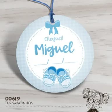 Tag Redonda Sapatinhos - 00619