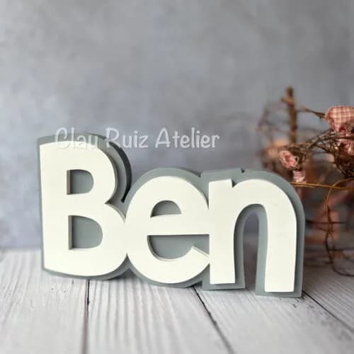 Nomes em Sobreposição Decoração de Bebê