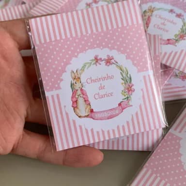 Lembrancinha Chá de Bebê Sachê Aromático Gaveta Coelhinha