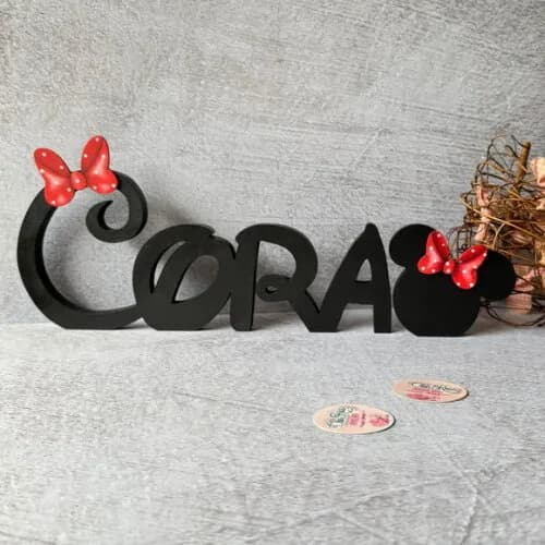 Nome em mdf - Linha Disney - Decoração Bebê e Infantil