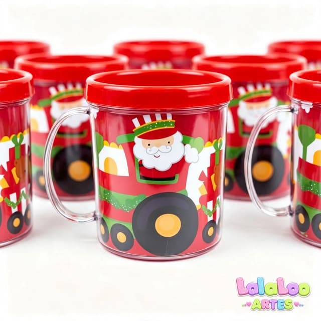 Caneca Natalina Papai Noel | Lembrancinha Presente de Natal