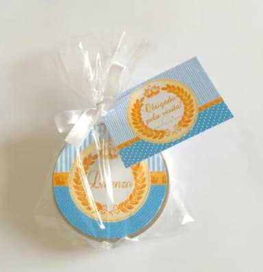 Lembrancinha Latinhas Mint to be Príncipe Azul
