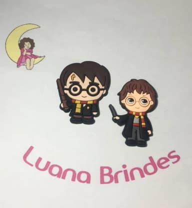 Aplique Harry Potter 2 Modelos Emborrachado Pct C/6 Unidades