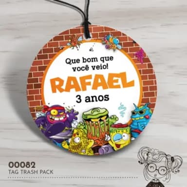 Tag Redonda Trash Pack - 00082