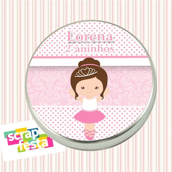 Latinhas Personalizadas Festa Bailarina