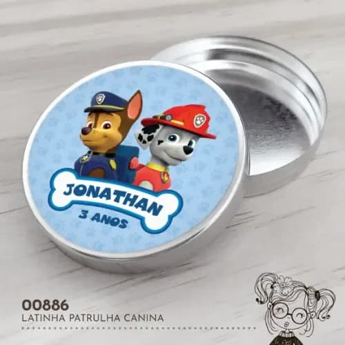 Latinha Adesivada Patrulha Canina - 00886