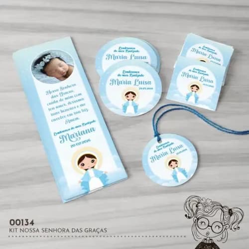 Kit Batizado Nossa Senhora das Graças - 00134