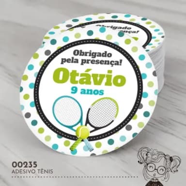 Adesivo Redondo Tênis - 00235