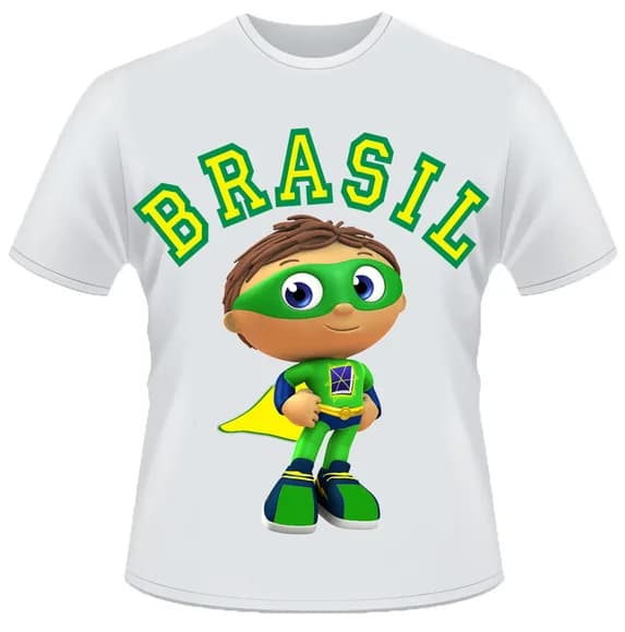 Camiseta Super Why Brasil
