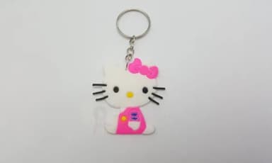 Chaveiro da Hello Kitty Emborrachado de 4,8cm